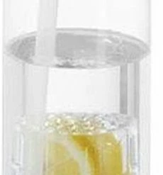 Gloednieuw ???? Merkloos Waterfles Met Naam - Drinkfles Met Rietje - Fruit Filter Infuser - 700 Ml - Wit - Vaderdag Cadeau ???? -Tefal Shop 230x840