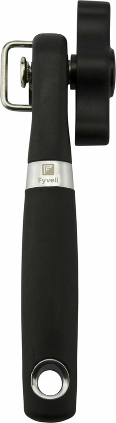 Coupon ⭐ Fyveli Blikopener Firenze - Veilig - Opent Zonder Scherpe Randen - Hersluitbaar - RVS - Silicone - Zwart ???? 1 Coupon ⭐ Fyveli Blikopener Firenze - Veilig - Opent Zonder Scherpe Randen - Hersluitbaar - RVS - Silicone - Zwart ????