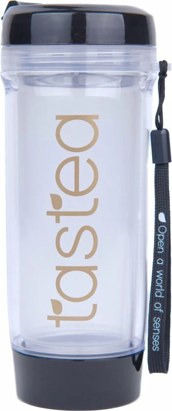 Gloednieuw ✨ Tastea Theebeker Nyx - Zwart - 400 Ml - Accessoires - Handige To-go Theebeker ???? 1 Gloednieuw ✨ Tastea Theebeker Nyx - Zwart - 400 Ml - Accessoires - Handige To-go Theebeker ????
