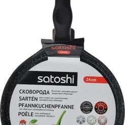 Coupon ???? Satoshi Stoun Pannenkoekenpan Ø24 CM - Marble ???? Coating Soft-touch Handgreep ????