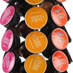 Goedkoop ???? Merkloos Capsule Houder Voor Dolce Gusto Cups - Zwart - 360º Draaibaar - 35 Capsules - Koffie Houder En Standaard ????