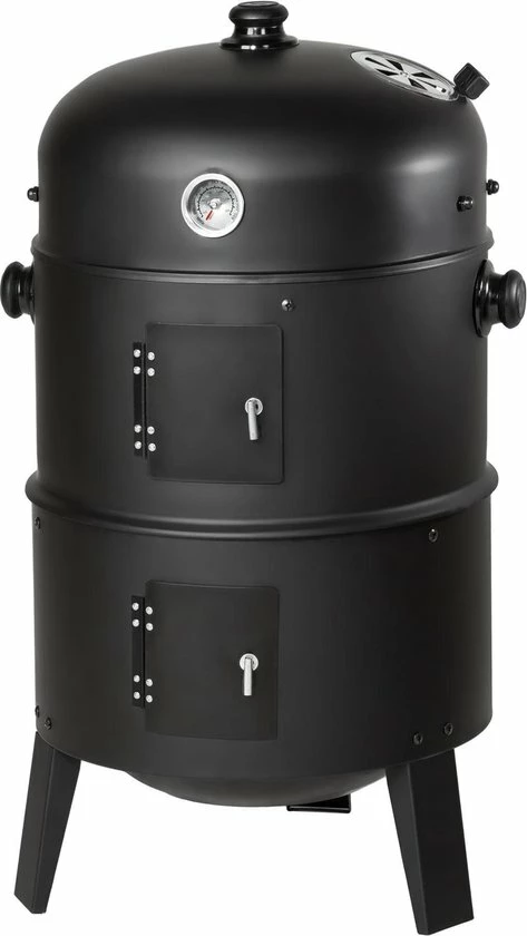 Flash-uitverkoop ⌛ Tectake Charcoal Grill Rookoven - Zwart ???? 1 Flash-uitverkoop ⌛ Tectake Charcoal Grill Rookoven - Zwart ????