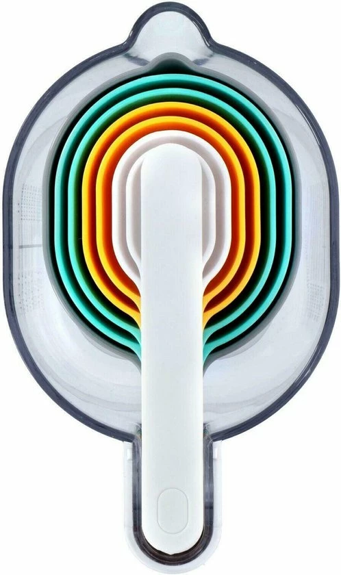 Beste Pirce ???? Alpina Maatbeker Set 9-delig Tot 1 Liter (Inclusief Trechter En Roerstaaf) - Measuring Cups & Spoons - Stapelbaar - Modern Design ???? 7 Beste Pirce ???? Alpina Maatbeker Set 9-delig Tot 1 Liter (Inclusief Trechter En Roerstaaf) - Measuring Cups & Spoons - Stapelbaar - Modern Design ???? - Afbeelding 7