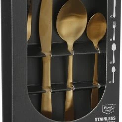 Kopen ???? Mica Decorations Bestekset 4 Persoons - 16 Delig - Roestvrijstaal - Goud ???? -Tefal Shop 548x840