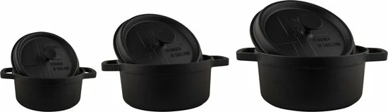 Nieuw ⭐ The Windmill BBQ Pan S 2 Ltr - Gietijzeren Pan Met Deksel En Een Vlakke Bodem ???? 12 Nieuw ⭐ The Windmill BBQ Pan S 2 Ltr - Gietijzeren Pan Met Deksel En Een Vlakke Bodem ???? - Afbeelding 12