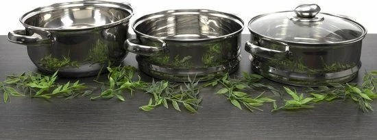 Gloednieuw ???? Merkloos Stoompan (3-delig) - Inductie - Gas - Elecktrisch - RVS - 20cmØ - Rijst- En Groentenstomer ✨ 2 Gloednieuw ???? Merkloos Stoompan (3-delig) - Inductie - Gas - Elecktrisch - RVS - 20cmØ - Rijst- En Groentenstomer ✨ - Afbeelding 2