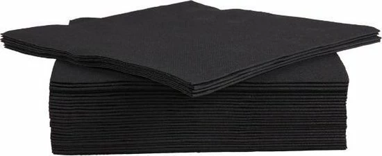 Beste deal ???? Cosy&Trendy For Professionals Servet Papier Set-40 - Zwart - 38 Cm ⭐ 2 Beste deal ???? Cosy&Trendy For Professionals Servet Papier Set-40 - Zwart - 38 Cm ⭐ - Afbeelding 2