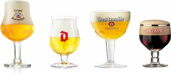 Flash-uitverkoop ???? Ritzenhoff Bier Glazen Cadeau 4 Stuks – Karmeliet – Duvel – Westmalle – Chimay ???? 1 Flash-uitverkoop ???? Ritzenhoff Bier Glazen Cadeau 4 Stuks – Karmeliet – Duvel – Westmalle – Chimay ????