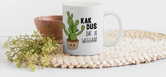Kopen ???? OneMillionMugs Mok - Koffiemok - Spreuken - Quote - 'Kak Dus Dat Je Weggaat' - Baan - Mokken - 350 ML - Beker - Koffiemokken - Theemok - Sinterklaas Decoratie - Uitdeelcadeautjes Voor Kinderen - Schoencadeautjes Sinterklaas ???? 3 Kopen ???? OneMillionMugs Mok - Koffiemok - Spreuken - Quote - 'Kak Dus Dat Je Weggaat' - Baan - Mokken - 350 ML - Beker - Koffiemokken - Theemok - Sinterklaas Decoratie - Uitdeelcadeautjes Voor Kinderen - Schoencadeautjes Sinterklaas ???? - Afbeelding 3