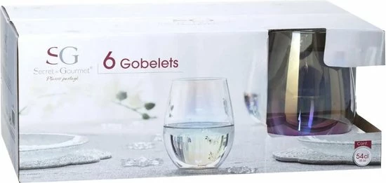 Beste deal ???? Secret De Gourmet Set Van 6x Stuks Tumbler Glazen Parelmoer Fantasy 540 Ml Van Glas - Drinkglazen - Waterglazen ⌛ 3 Beste deal ???? Secret De Gourmet Set Van 6x Stuks Tumbler Glazen Parelmoer Fantasy 540 Ml Van Glas - Drinkglazen - Waterglazen ⌛ - Afbeelding 3