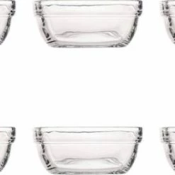 Gloednieuw ???? Duralex Carré Schaal - 11x11x12,5cm - 25 Cl - 6 Stuks - Gehard Glas ✔️