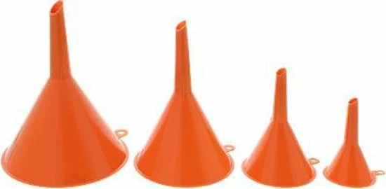 Goedkoop ⭐ Basic Supply 4-delige Trechterset - Trechter | Olie-, Zuur En Brandstofbestendig (50mm/75mm/95mm/115mm) ???? 1 Goedkoop ⭐ Basic Supply 4-delige Trechterset - Trechter | Olie-, Zuur En Brandstofbestendig (50mm/75mm/95mm/115mm) ????
