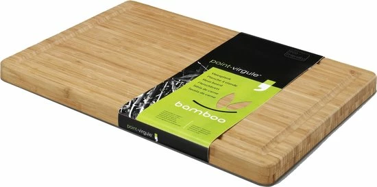 Goedkoopste ???? Point-Virgule Snijplank - Vleesplank Met Sapgeul - Dubbelzijdig - Bamboe - 40 X 30 X 3cm ???? 2 Goedkoopste ???? Point-Virgule Snijplank - Vleesplank Met Sapgeul - Dubbelzijdig - Bamboe - 40 X 30 X 3cm ???? - Afbeelding 2