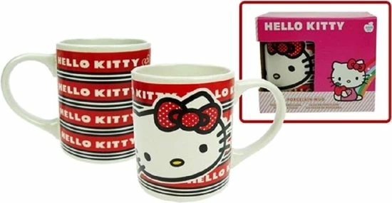 Uitgang ???? Sanrio Hello Kitty Hello Kitty - Mok - Rood - Keramiek - 250ml ???? 1 Uitgang ???? Sanrio Hello Kitty Hello Kitty - Mok - Rood - Keramiek - 250ml ????