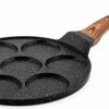 Beste deal ???? Westinghouse Pannenkoekenpan Inductie - 26cm Crêpe Maker - 7 Gaten Pancakepan - Omeletpan - Omeletmaker - Eierpan - Zwart Marmer Speciale Editie ????