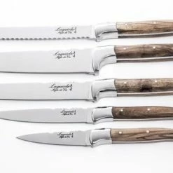 Hete verkoop ???? Laguiole Style De Vie Messenblok Luxury Line - 5-delig - Olijfhout ???? -Tefal Shop 550x296 4