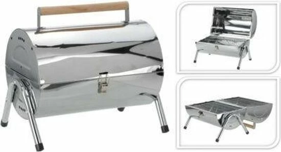 Beste Pirce ❤️ BBQ Collection Houtskoolbarbecue - Cilinder - Chroom ???? 14 Beste Pirce ❤️ BBQ Collection Houtskoolbarbecue - Cilinder - Chroom ???? - Afbeelding 14