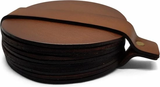 Korting ???? Brute Strength - Onderzetters Voor Glazen - Leer - Cognac - Rond - 10 Stuks ???? 1 Korting ???? Brute Strength - Onderzetters Voor Glazen - Leer - Cognac - Rond - 10 Stuks ????
