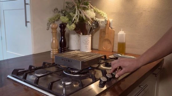 Promo ???? IRONCHEF Lavastenen Grill - Geschikt Voor Gasfornuis - Barbecue - BBQ - Grillplaat - Grilplaat - Bakplaat - Grillpan ???? 2 Promo ???? IRONCHEF Lavastenen Grill - Geschikt Voor Gasfornuis - Barbecue - BBQ - Grillplaat - Grilplaat - Bakplaat - Grillpan ???? - Afbeelding 2