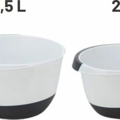 Top 10 ???? Orange85 Mengkom - Set 2 Stuks - 2 Liter En 3 Liter - Kom - Kunststof - Keukengerei - Rubberen Onderkant ???? -Tefal Shop 550x312