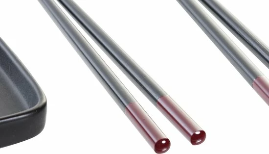 Gloednieuw ❤️ Items 7-delige Sushi Serveer Set Aardewerk Voor 2 Personen Zwart - Sushi Servies ???? 3 Gloednieuw ❤️ Items 7-delige Sushi Serveer Set Aardewerk Voor 2 Personen Zwart - Sushi Servies ???? - Afbeelding 3