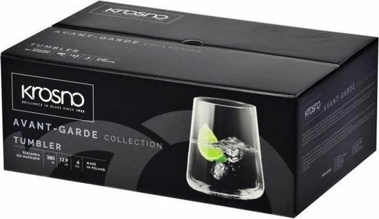 Begroting ???? Krosno Waterglazen - Tumbler - Frisdrankglazen - 6 St. - 380 Ml ???? 5 Begroting ???? Krosno Waterglazen - Tumbler - Frisdrankglazen - 6 St. - 380 Ml ???? - Afbeelding 5