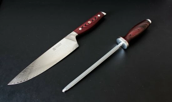 Uitgang ???? PAUDIN Aanzetstaal - Ideaal Voor Alle Messen Tot En Met Een Hardheid Van 58 HRC - Perfect Voor 4116 En 7Cr17MoV Staal ???? 8 Uitgang ???? PAUDIN Aanzetstaal - Ideaal Voor Alle Messen Tot En Met Een Hardheid Van 58 HRC - Perfect Voor 4116 En 7Cr17MoV Staal ???? - Afbeelding 8