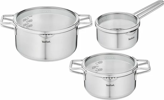 Goedkoopste ???? Tefal Nordica Pannenset 3 Delig - Steelpan Ø 16 Cm & Kookpan Ø 20 + Ø 24 Cm ✨ 1 Goedkoopste ???? Tefal Nordica Pannenset 3 Delig - Steelpan Ø 16 Cm & Kookpan Ø 20 + Ø 24 Cm ✨