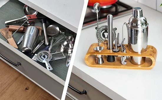 Aanbiedingen ???? SensaHome - 10-Delige Luxe Cocktail Shaker Set - Bartending Kit - 350 Ml - RVS - Inclusief Standaard - Lekvrij - Vaatwasser Bestendig - Cadeau Tip! ❤️ 2 Aanbiedingen ???? SensaHome - 10-Delige Luxe Cocktail Shaker Set - Bartending Kit - 350 Ml - RVS - Inclusief Standaard - Lekvrij - Vaatwasser Bestendig - Cadeau Tip! ❤️ - Afbeelding 2