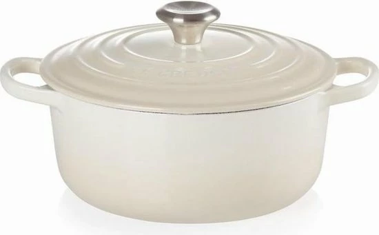 Promo ???? Le Creuset Braadpan Signature Meringue - ø 24 Cm / 4.2 Liter ✨ 5 Promo ???? Le Creuset Braadpan Signature Meringue - ø 24 Cm / 4.2 Liter ✨ - Afbeelding 5