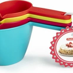 Begroting ???? Forte Plastics Maatschepjes/maatlepeltjes Set Van 4x Stuks Kunststof - Handige Keuken Spullen - Inhoudsmaten 60/80/120/240 Ml/gram ????
