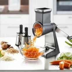 Promo ???? GEFU Trommelrasp Transforma - Zilver Grijs ???? -Tefal Shop 550x348 1