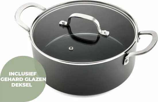 Hete verkoop ???? ISENVI Murray - Kookpan - 24 Cm - Keramische Pan - Inductie Pan - RVS Handgreep ???? 4 Hete verkoop ???? ISENVI Murray - Kookpan - 24 Cm - Keramische Pan - Inductie Pan - RVS Handgreep ???? - Afbeelding 4