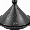 Hete verkoop ???? Tajine Teffo - Ø 30 Cm - Graniet - Geschikt Voor Alle Kookplaten, Inclusief Inductie - Zwart ????