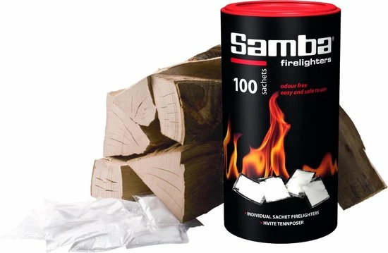 Goedkoop ???? Samba Aanmaakzakjes Openhaard - 100 Stuks In Koker ???? 1 Goedkoop ???? Samba Aanmaakzakjes Openhaard - 100 Stuks In Koker ????