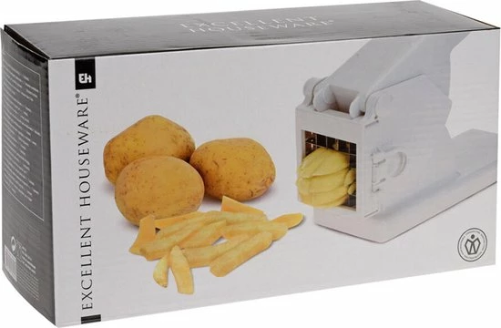 Flash-uitverkoop ⌛ Excellent Houseware Aardappelsnijder - Friet - Snijder - Wit - Groente - Snijder - RVS - Keukengerei ???? 2 Flash-uitverkoop ⌛ Excellent Houseware Aardappelsnijder - Friet - Snijder - Wit - Groente - Snijder - RVS - Keukengerei ???? - Afbeelding 2