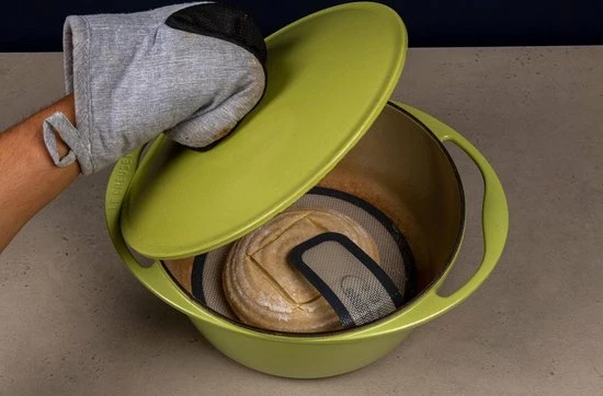 Gloednieuw ???? EZBake Bakmat - Siliconen Bakmat - Dutch Oven - Zuurdesem - Bread Sling - Non-stick - Herbruikbaar - Hittebestendig Tot 245 C - 21 Cm ✔️ 8 Gloednieuw ???? EZBake Bakmat - Siliconen Bakmat - Dutch Oven - Zuurdesem - Bread Sling - Non-stick - Herbruikbaar - Hittebestendig Tot 245 C - 21 Cm ✔️ - Afbeelding 8