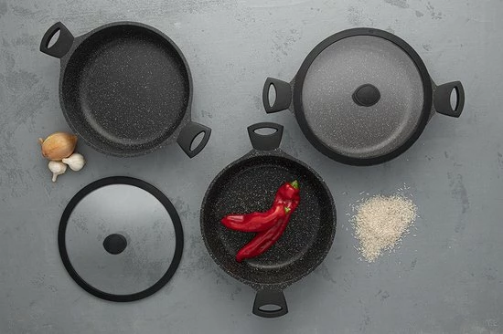 Begroting ???? Sola Paellapan Fair Cooking - Ø 28 Cm - Zwart/wit - Aluminium - Antiaanbaklaag ???? 6 Begroting ???? Sola Paellapan Fair Cooking - Ø 28 Cm - Zwart/wit - Aluminium - Antiaanbaklaag ???? - Afbeelding 6