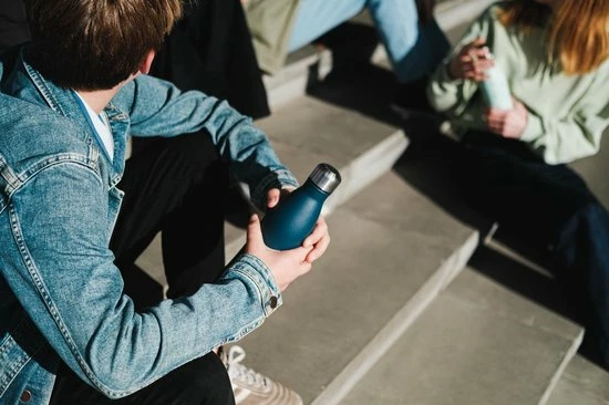 Beste deal ???? Juicy Blossom Drinkfles - 500ml - Stainless Steel Bottle - Roestvrij Staal - Waterfles - Drinkbus - Thermosfles (Nachtblauw) ???? 7 Beste deal ???? Juicy Blossom Drinkfles - 500ml - Stainless Steel Bottle - Roestvrij Staal - Waterfles - Drinkbus - Thermosfles (Nachtblauw) ???? - Afbeelding 7