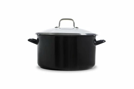 Beste Pirce ???? BK - Emaille Soeppan - 28 Cm - Zwart ???? 2 Beste Pirce ???? BK - Emaille Soeppan - 28 Cm - Zwart ???? - Afbeelding 2