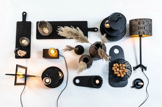 Beste deal ???? Light & Living Etagère Lutek - Zwart - 3 Laags ???? 4 Beste deal ???? Light & Living Etagère Lutek - Zwart - 3 Laags ???? - Afbeelding 4