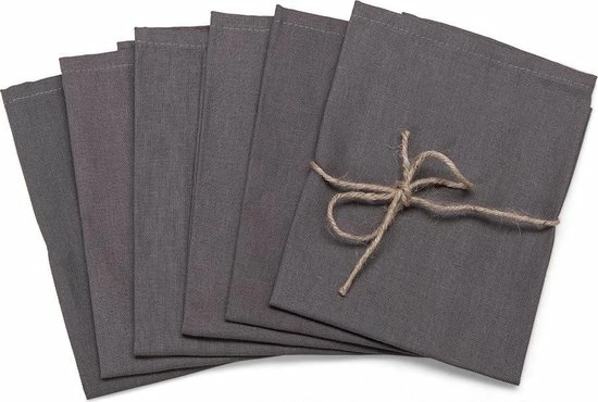 Kopen ???? Wicotex Servetten Dordogne Poly/katoen 40x40cm Grijs Set Van 6 Stuks ???? 1 Kopen ???? Wicotex Servetten Dordogne Poly/katoen 40x40cm Grijs Set Van 6 Stuks ????