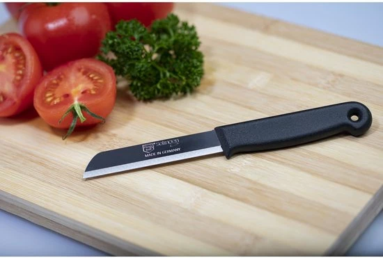 Coupon ???? Solingen Schilmesje - RVS Glad - 16 Cm Met "Blade Cover" - Zwart - 5 Stuks ???? 2 Coupon ???? Solingen Schilmesje - RVS Glad - 16 Cm Met "Blade Cover" - Zwart - 5 Stuks ???? - Afbeelding 2