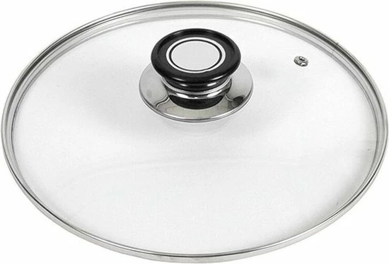 Goedkoop ???? Gerimport Universele Glazen Pannendeksel Voor Pannen Van 26 Cm - Kookpannen Accessoires ???? 2 Goedkoop ???? Gerimport Universele Glazen Pannendeksel Voor Pannen Van 26 Cm - Kookpannen Accessoires ???? - Afbeelding 2