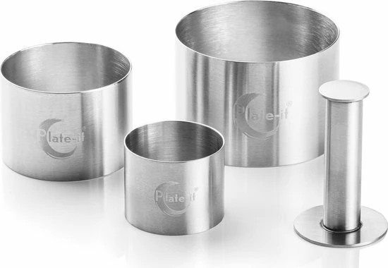 Begroting ???? Plate-it Garneerringen - 4-delige Set ???? 1 Begroting ???? Plate-it Garneerringen - 4-delige Set ????