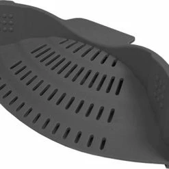 Gloednieuw ⭐ Krumble Siliconen Vergiet Opzetstuk Voor Op De Pan / Afgieter / Veilig Afgieten / Afgietdeksel / BPA-vrije Keukenzeef - Grijs ⭐ -Tefal Shop 550x390 1