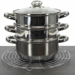 Gloednieuw ???? Merkloos Stoompan (3-delig) - Inductie - Gas - Elecktrisch - RVS - 20cmØ - Rijst- En Groentenstomer ✨ 7 Gloednieuw ???? Merkloos Stoompan (3-delig) - Inductie - Gas - Elecktrisch - RVS - 20cmØ - Rijst- En Groentenstomer ✨ -Tefal Shop 550x392 1