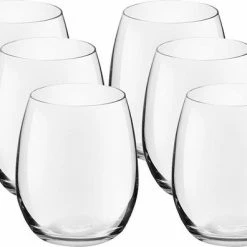 Korting ???? Merkloos 6x Drinkglazen/waterglazen Bouquet Transparant 390 Ml - Tumbler Drinkglazen Rond Van Glas 390 Ml ????