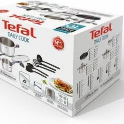 Gloednieuw ???? Tefal Daily Cook Pannenset - 11 Delig - RVS ✔️ -Tefal Shop 550x397 3