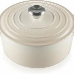 Promo ???? Le Creuset Braadpan Signature Meringue - ø 24 Cm / 4.2 Liter ✨